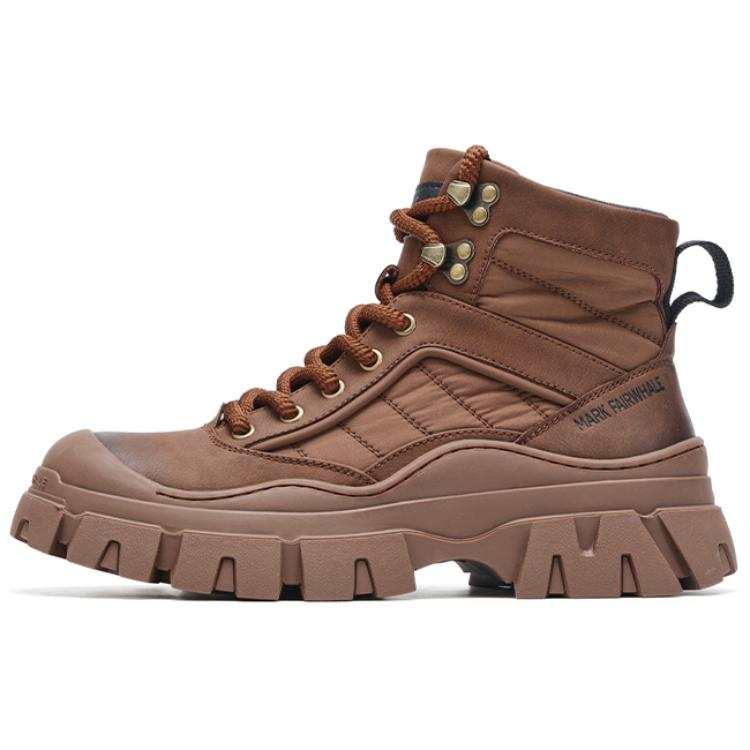 FAIRWHALE Synthetic Leather Short Combat Boots Men's