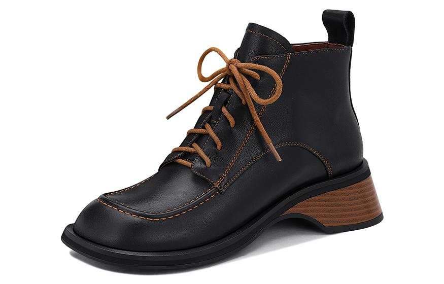 JESSICA SOPHIA Ankle Length Combat Boots 4.5cm Women's