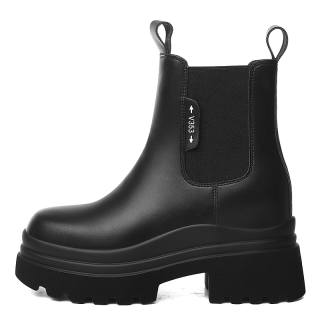 JINSITU Cow Leather Chelsea Boots 7cm Women's