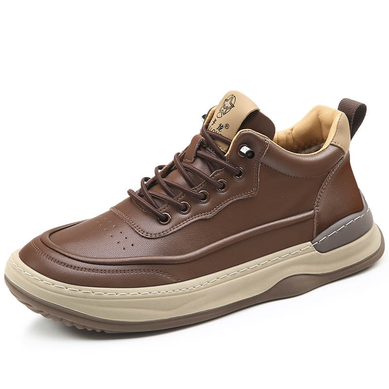 KACHILANG Cow Split Leather Low top Casual Shoes Men's