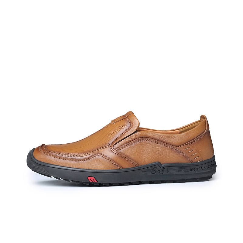 LAORENTOU Top Grain Cow Leather Casual Leather Shoes Men's