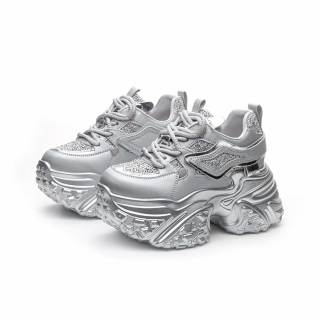 SHUMO Low top Chunky Sneakers Women's Silver