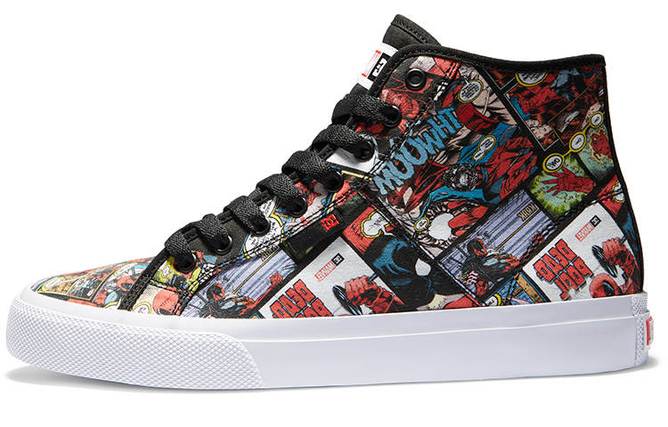 DCSHOES MARVEL X DCSHOES Canvas Shoes Men's High Top Black