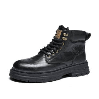 •QUNLANGSHIJIA Short Combat Boots Men's