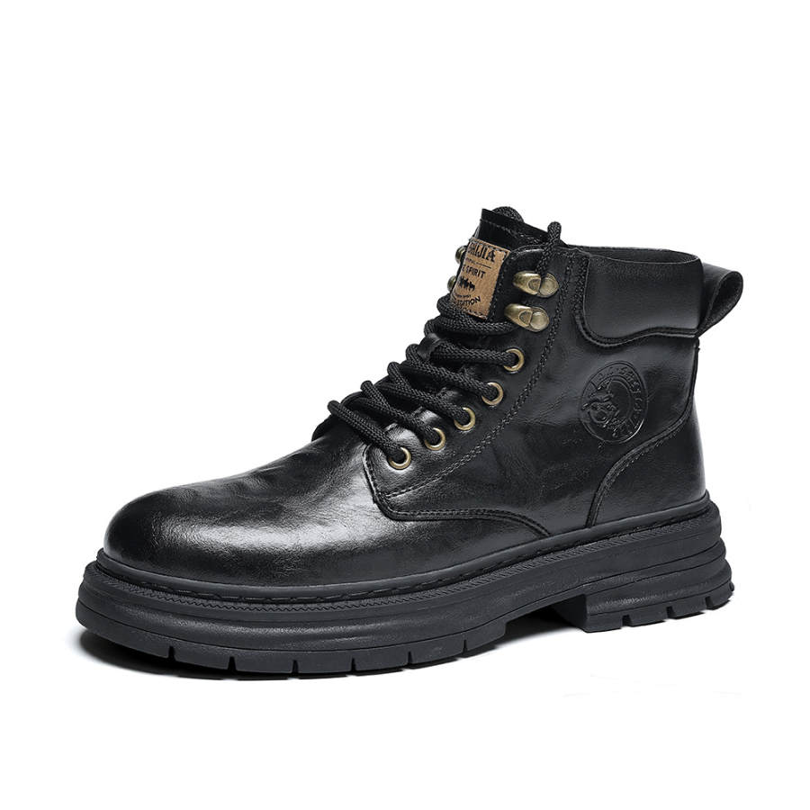 •QUNLANGSHIJIA Short Combat Boots Men's