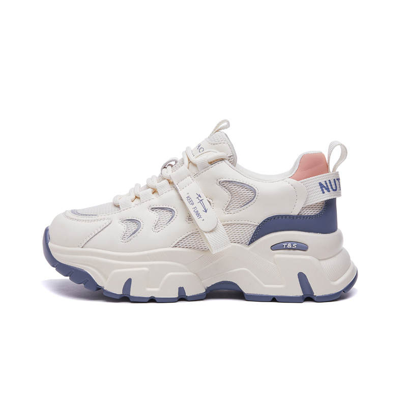 GONGNIUMEILI Pu Abrasion Resistant Abrasion Resistant Low top Chunky Sneakers Women's