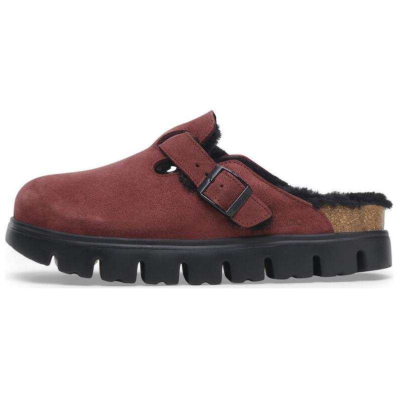 Birkenstock Boston EVA Abrasion Resistant Abrasion Resistant Closed Toe Slippers Women's Dark Red