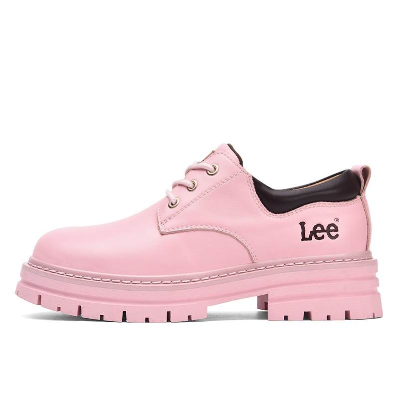 Lee Lee Combat Boots Women's Pink/Green/Ecru