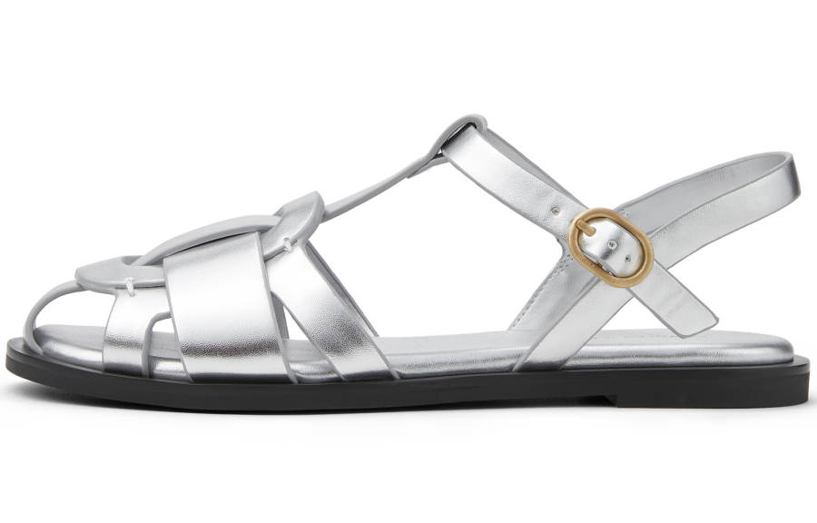 CHARLES&KEITH Small Ck Pu Roman Sandals 1.3cm Women's