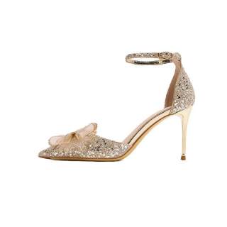 ANGEL BOY High Heels Women's Champagne Gold