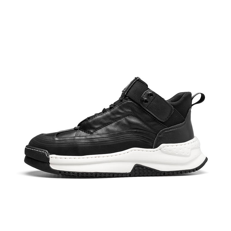 PARDASAUL Cow Leather Casual Shoes Men's Black