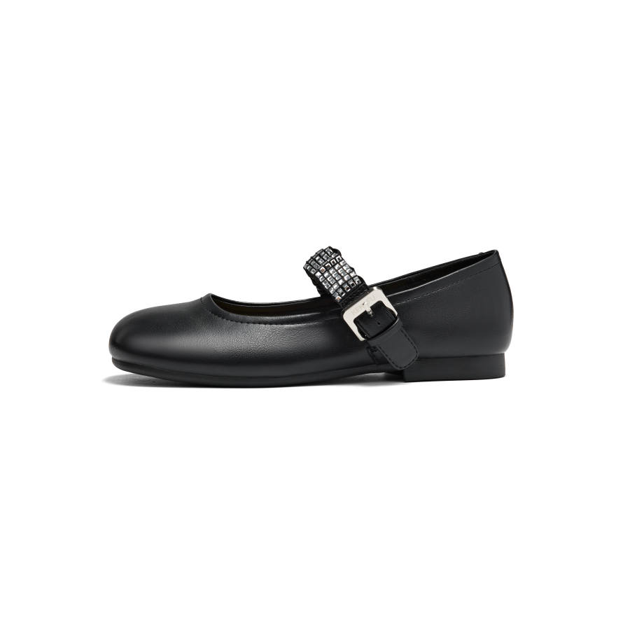 KEKAFU PU Synthetic Leather Chunky Heel Mary Jane Shoes Women's