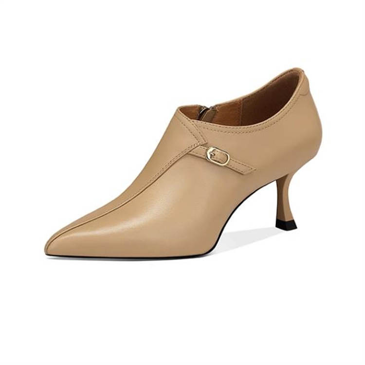 JESSICA SOPHIA Sheepskin Slim Heel High Heels 6CM Women's