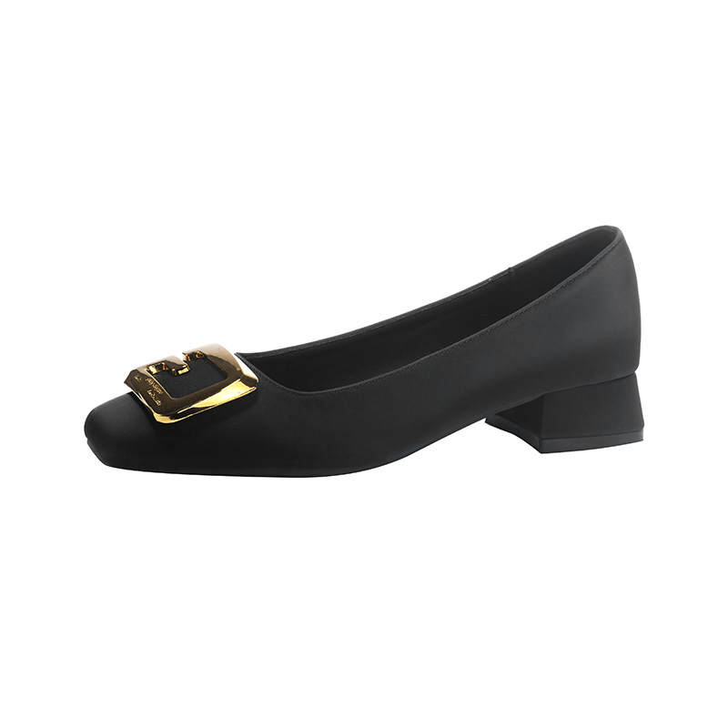 YAFEI XUANYU Silk Chunky Heel High Heels 3cm Women's