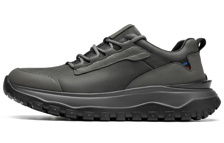 ROBERTA DI CAMERINO Cow Leather Height Increasing Low top Casual Shoes Men's Gray