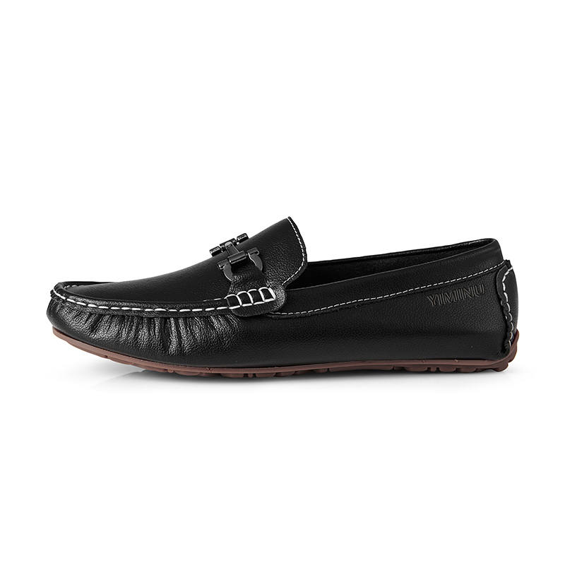 YIMINU Men's Casual Shoes Men's Low Top Black