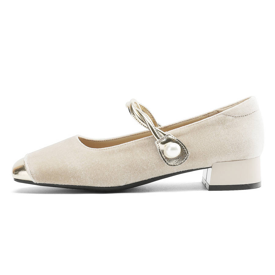 DAPHNE DAPHNE Fabric Mary Jane Shoes Women's