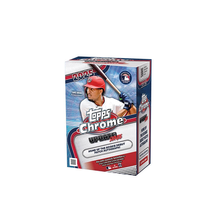 Topps 2025 Baseball MLB Chrome Updates Player Cards, Collectible Card Value Box Sports Cards Whole Box