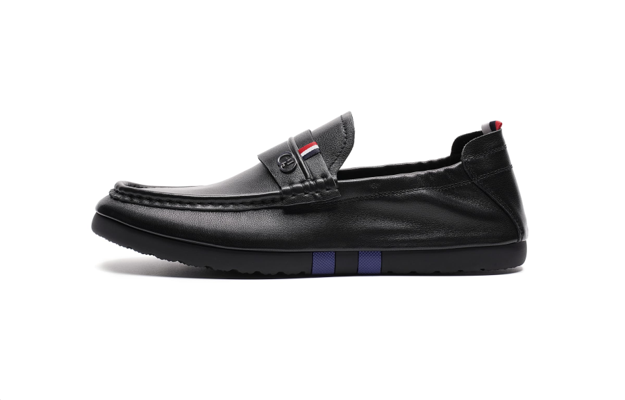 AOKANG Cow Leather Casual Shoes Men's Black