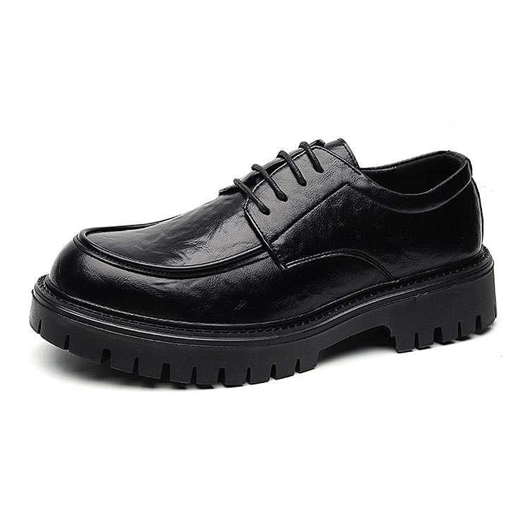 KAQIAODI Microfiber Leather Dress Shoes Men's Black