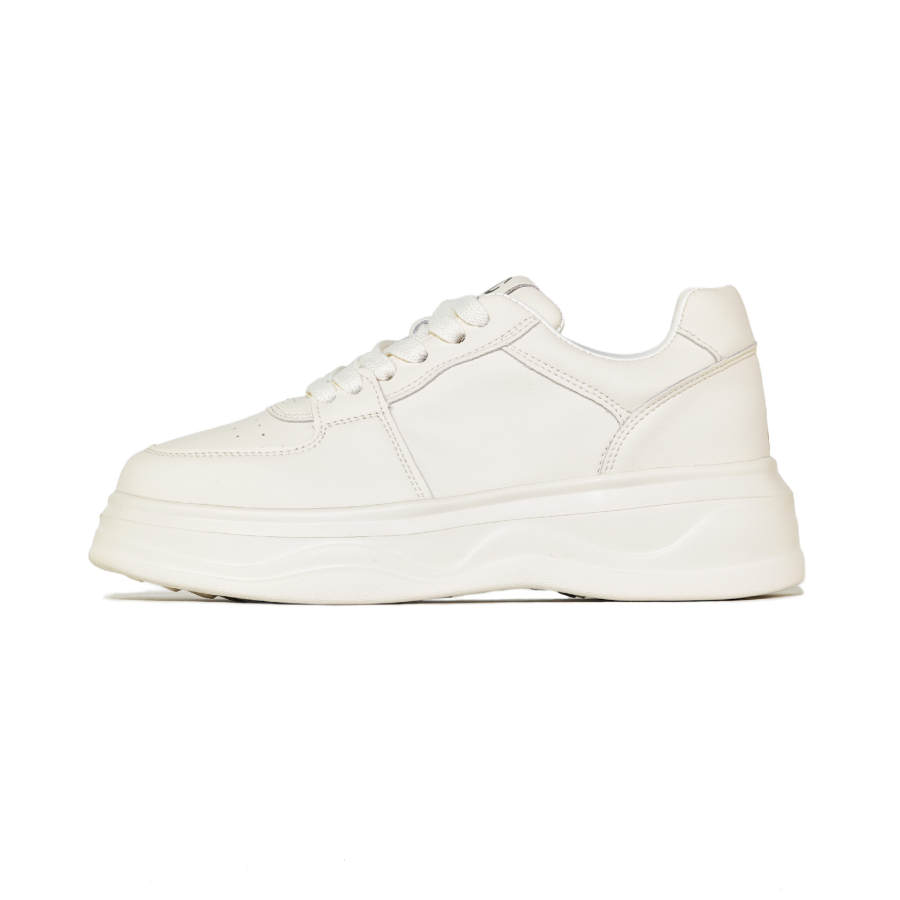 JEHURFIE Cow Leather Low top Casual Shoes Women's White