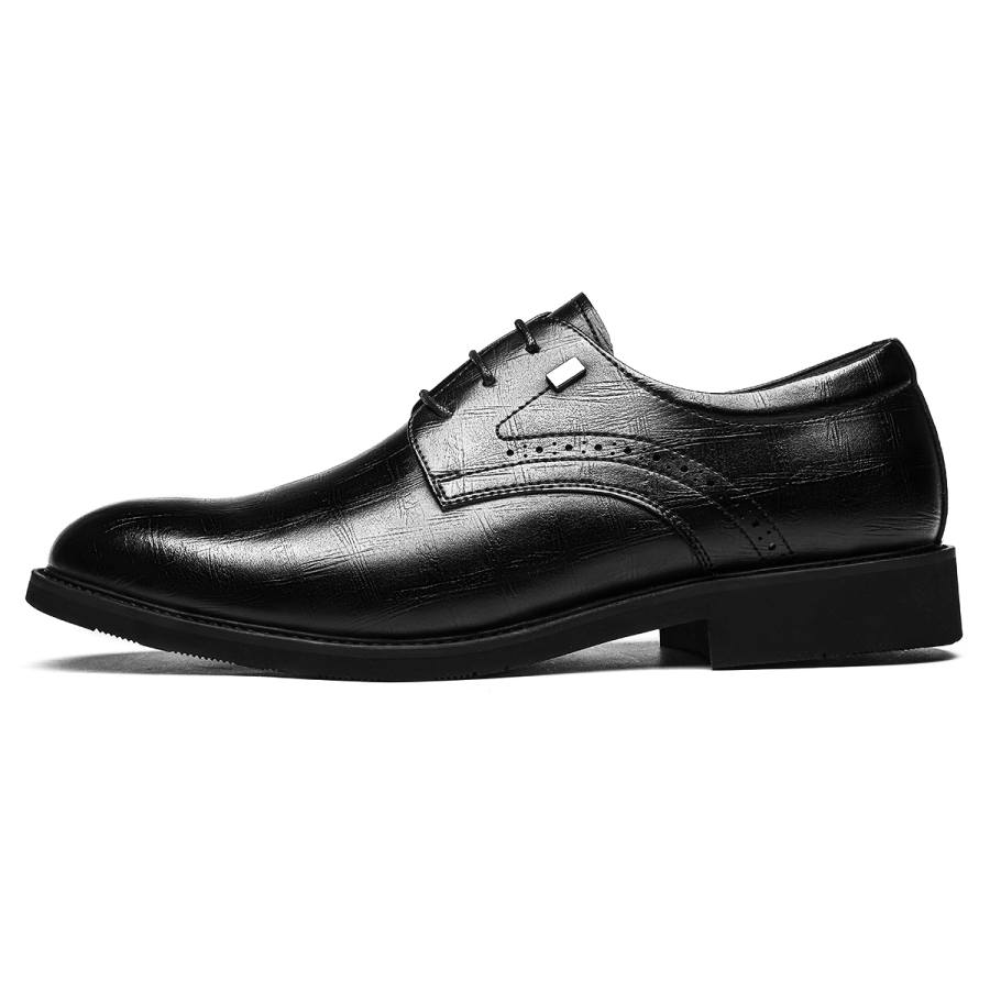 CHINT CHINT Casual Leather Shoes Men's Low Top Black