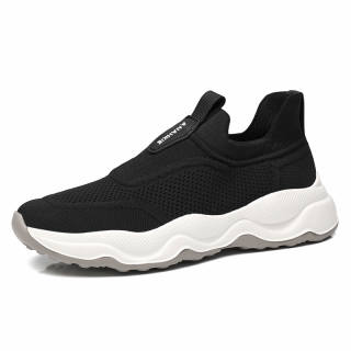 AOSAILUN Fabric Casual Shoes Men's Black