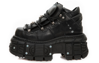NEW ROCK Casual Shoes Unisex Low Top Black