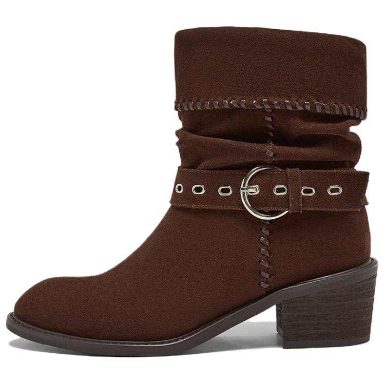 BASTO Ankle Boots Women's Coffee, Black, Brown