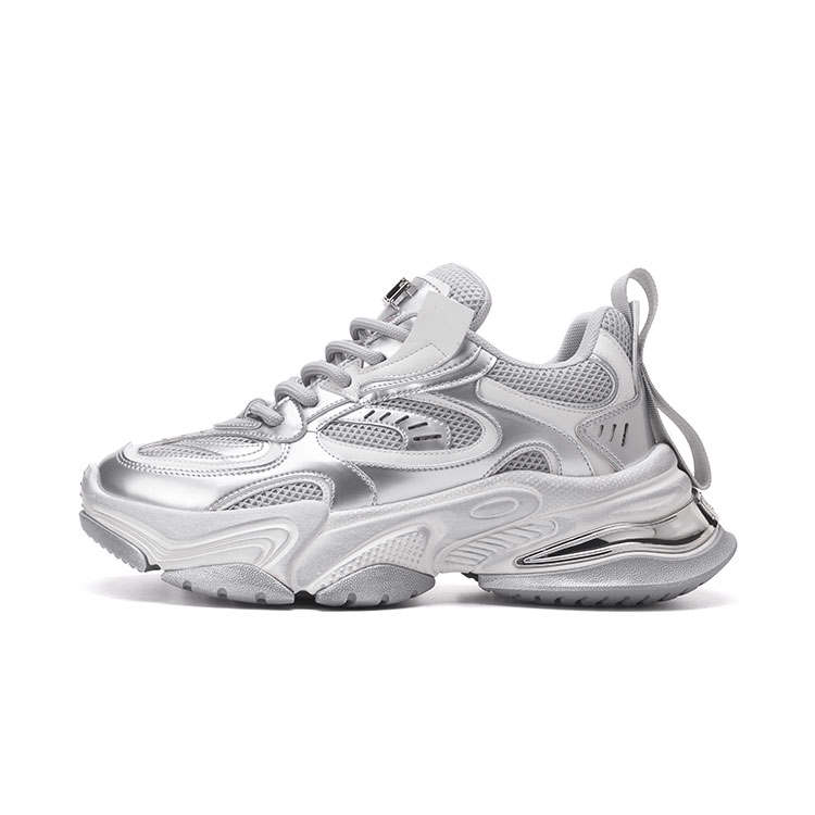 PMT Nirvana Collection Slip Resistant, Abrasion Resistant, Breathable, Height Increasing Low top Chunky Sneakers Unisex