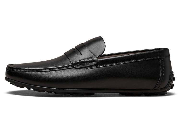 Beau Today Cow Leather Casual Leather Shoes Men's Black