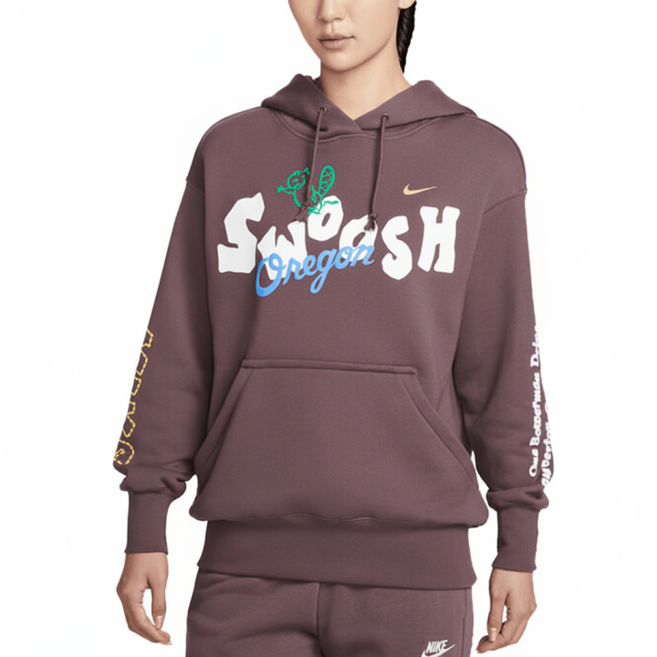 Nike Nike Sweatshirts Women's Brown Hooded Moderate Regular