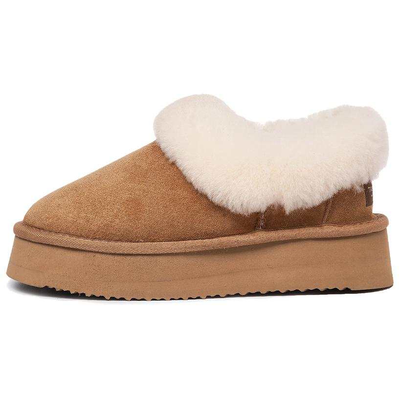 TASMAN AUS Sheepskin Thermal Height Increasing Thermal Height Increasing Shearling Plush Thick Sole Big Celebration