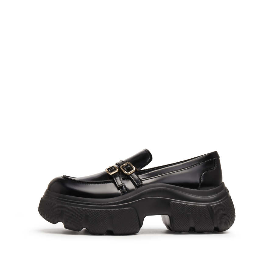 Staccato Cow Leather Loafers Women's Truffle Black