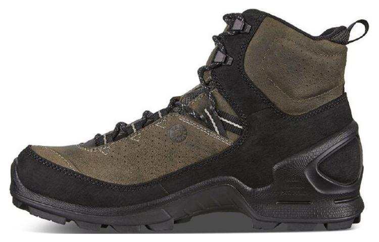Ecco Suede Abrasion Resistant Slip Resistant Ankle Length Outdoor Boots Men's Green