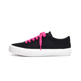 OAON Slip Resistant Cushioning Impact Resistance Abrasion Resistant Breathable Low top Skateboard Shoes Unisex Black