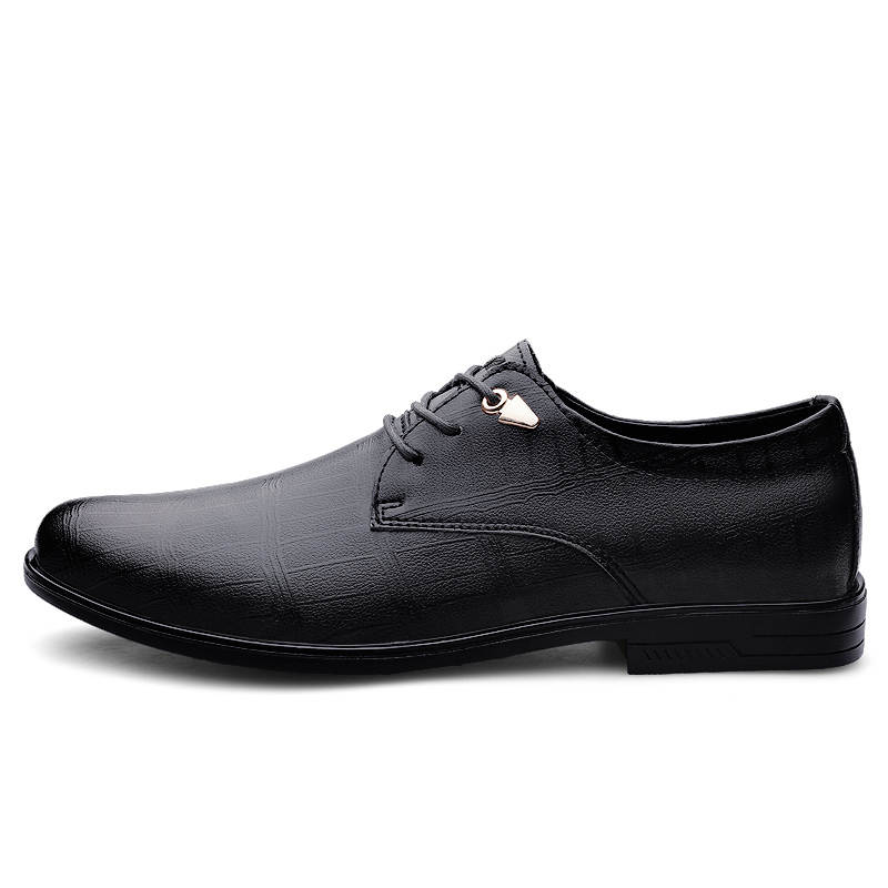YIMINU Dress Shoes Men's Low Top Black