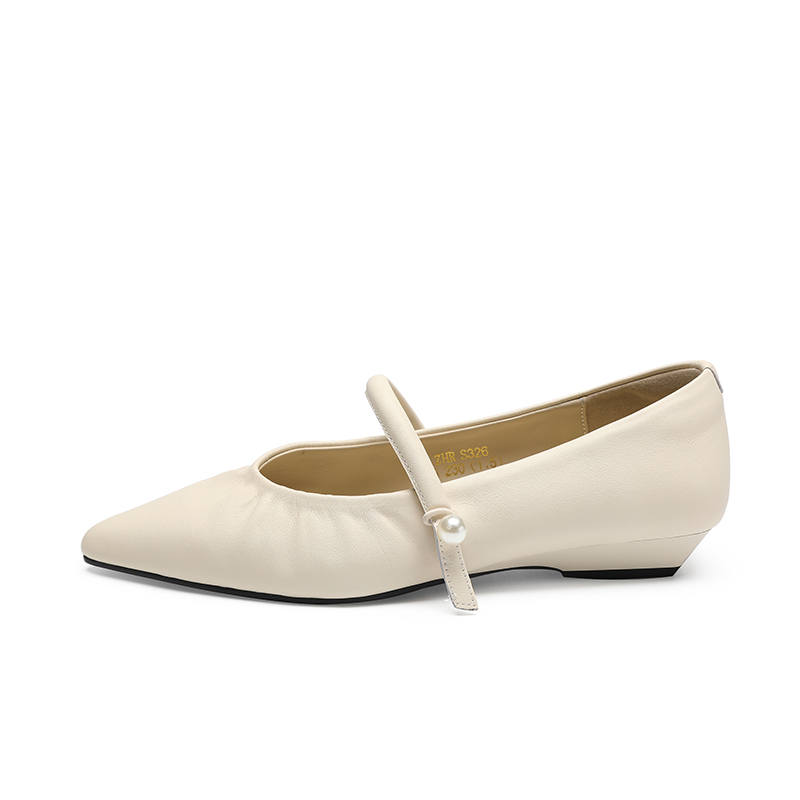 ZHR Top Grain Cow Leather Women's Casual Shoes 2.5cm Women's