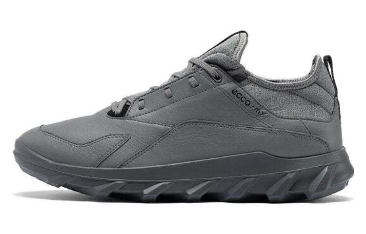 Ecco Driver Collection Cow Leather Low top Sports Casual Shoes Iron Gray