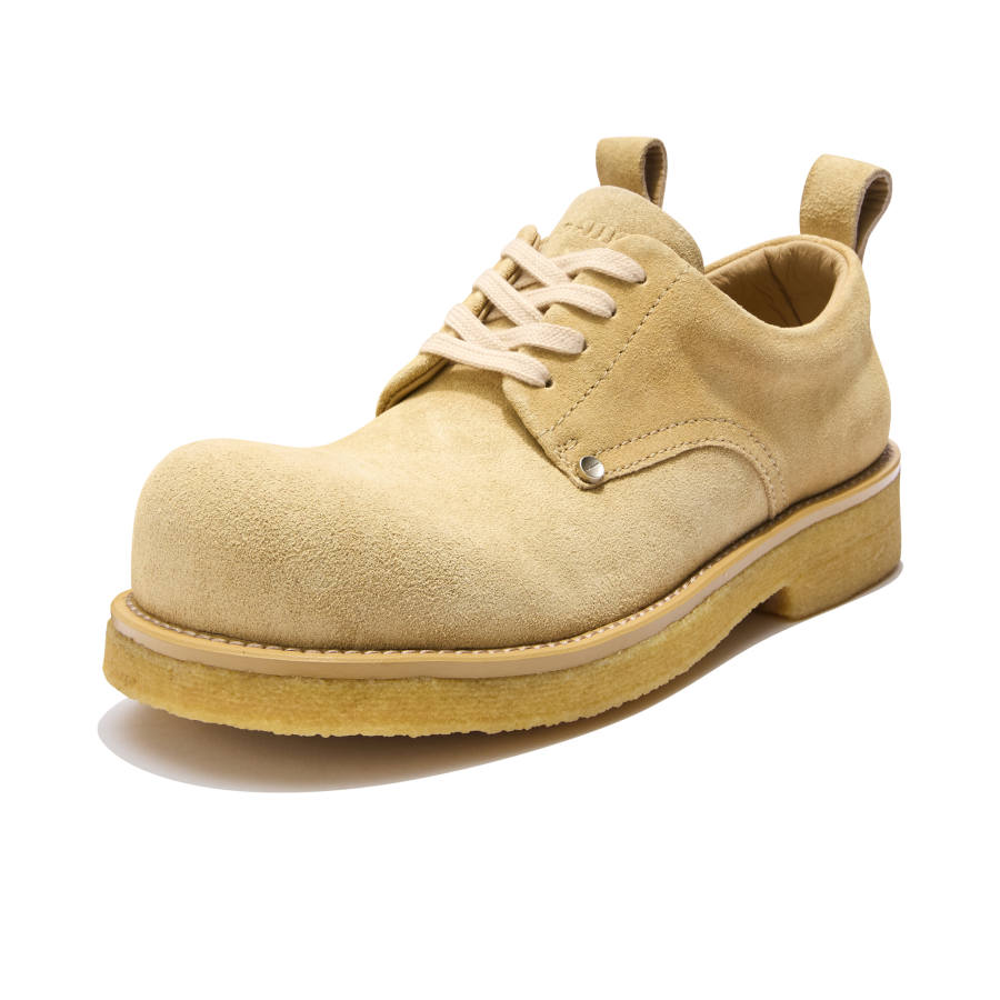 TAICHIISM Top Grain Cow Leather Low top Casual Shoes Unisex Yellow