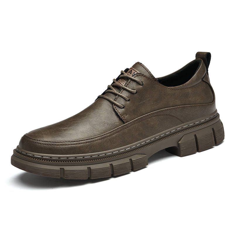 GONGNIULEITING Cow Split Leather Casual Shoes Men's