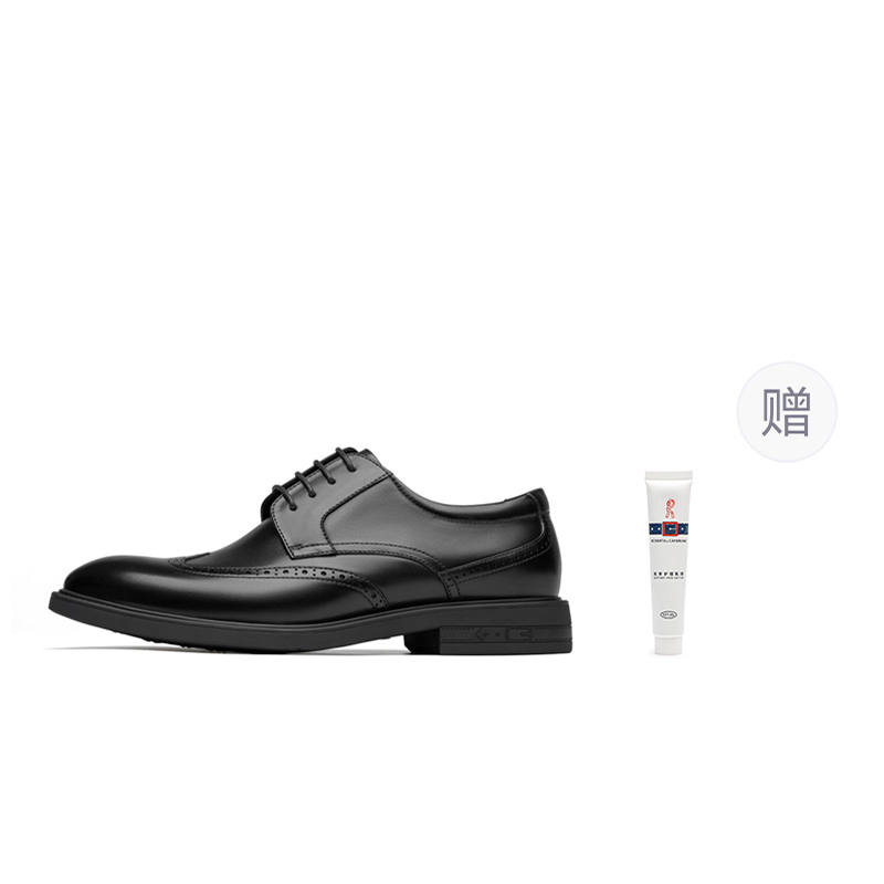 ROBERTA DI CAMERINO Top Grain Cow Leather Dress Shoes Men's Black