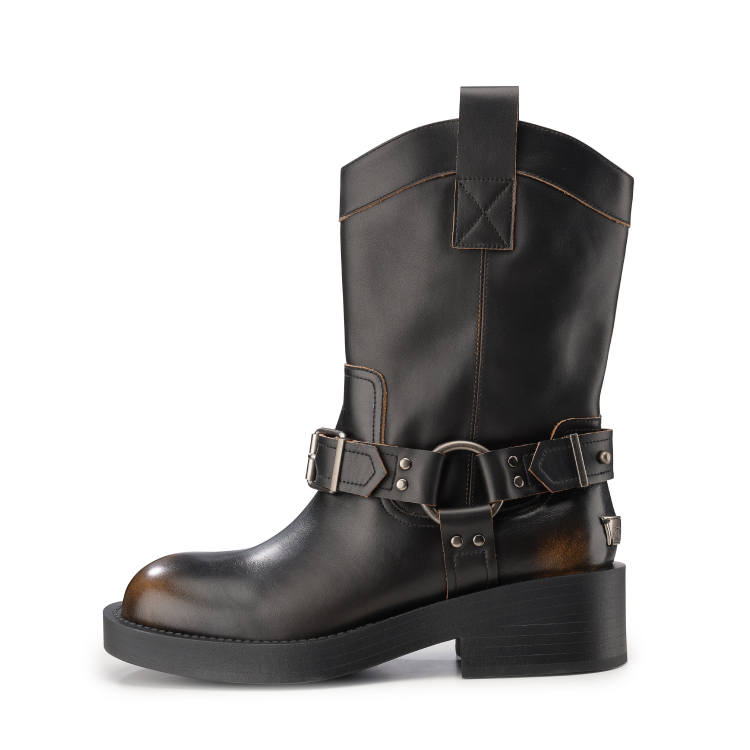 Lucia Tacci Cow Leather Ankle Boots Women's