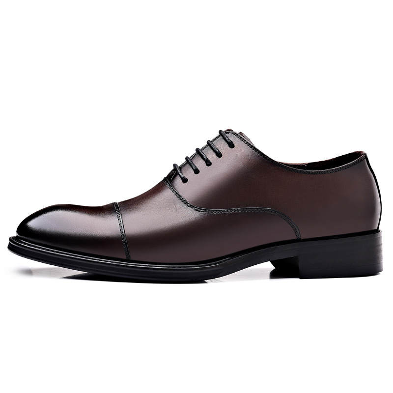 SHUPATE Dress Shoes Men's Low Top Black/Brown