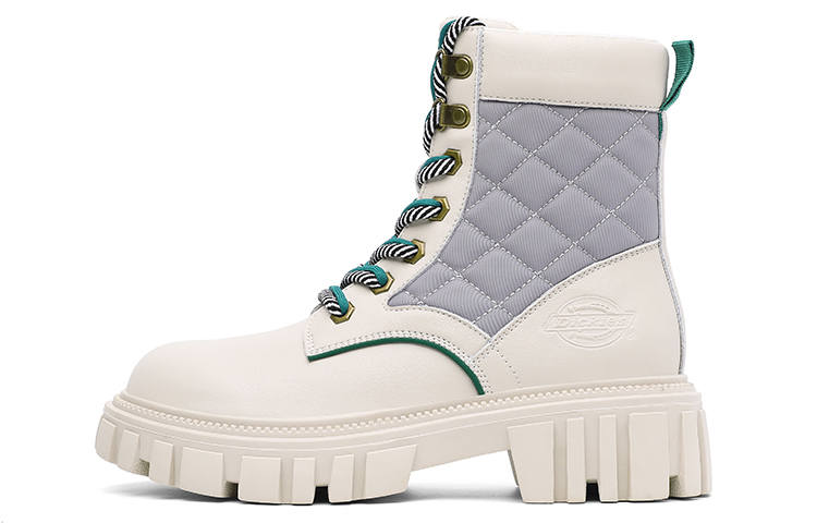 Dickies Dickies British Comfortable Versatile Combat Boots Women's Ecru