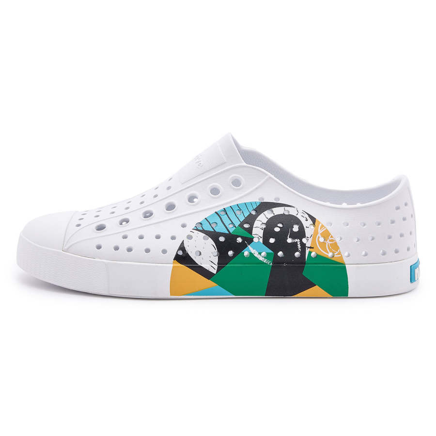 Native Shoes Jefferson Abstract Dream Collection Clogs Unisex White