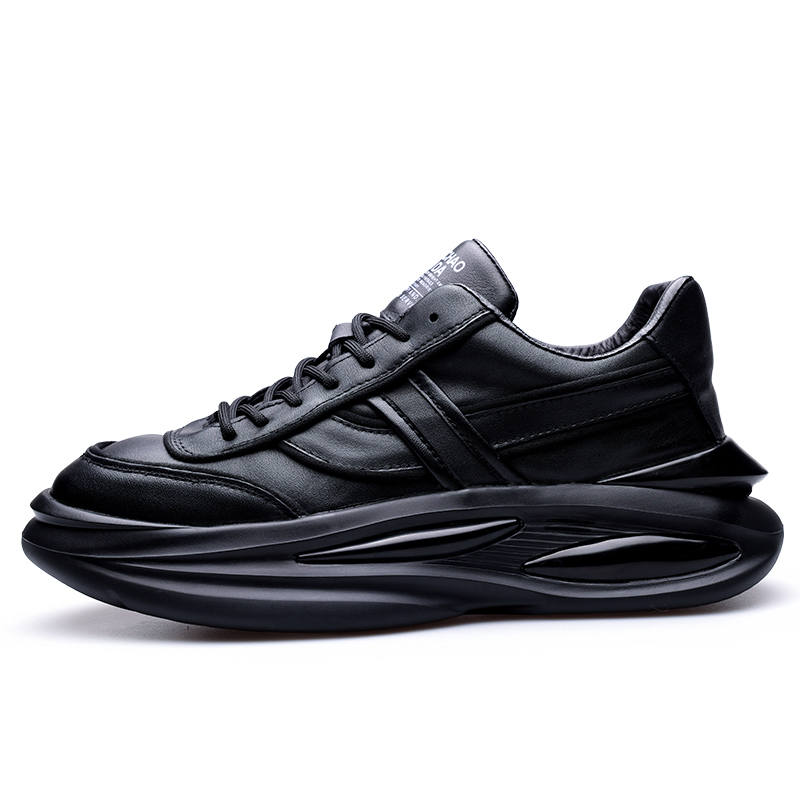 PARDASAUL Cow Leather Casual Shoes Men's Black