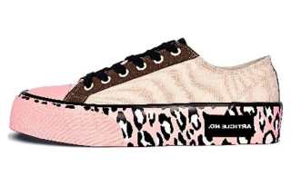 ARTICLE NO. Artificial Leather Low top Skateboard Shoes Unisex Pink