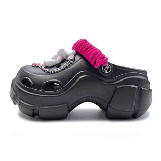 XMISTUO Outerwear Dopamine Rabbit Cute Clogs Platform Women's Breathable Shoes EVA Closed Toe Slide Sandals Unisex