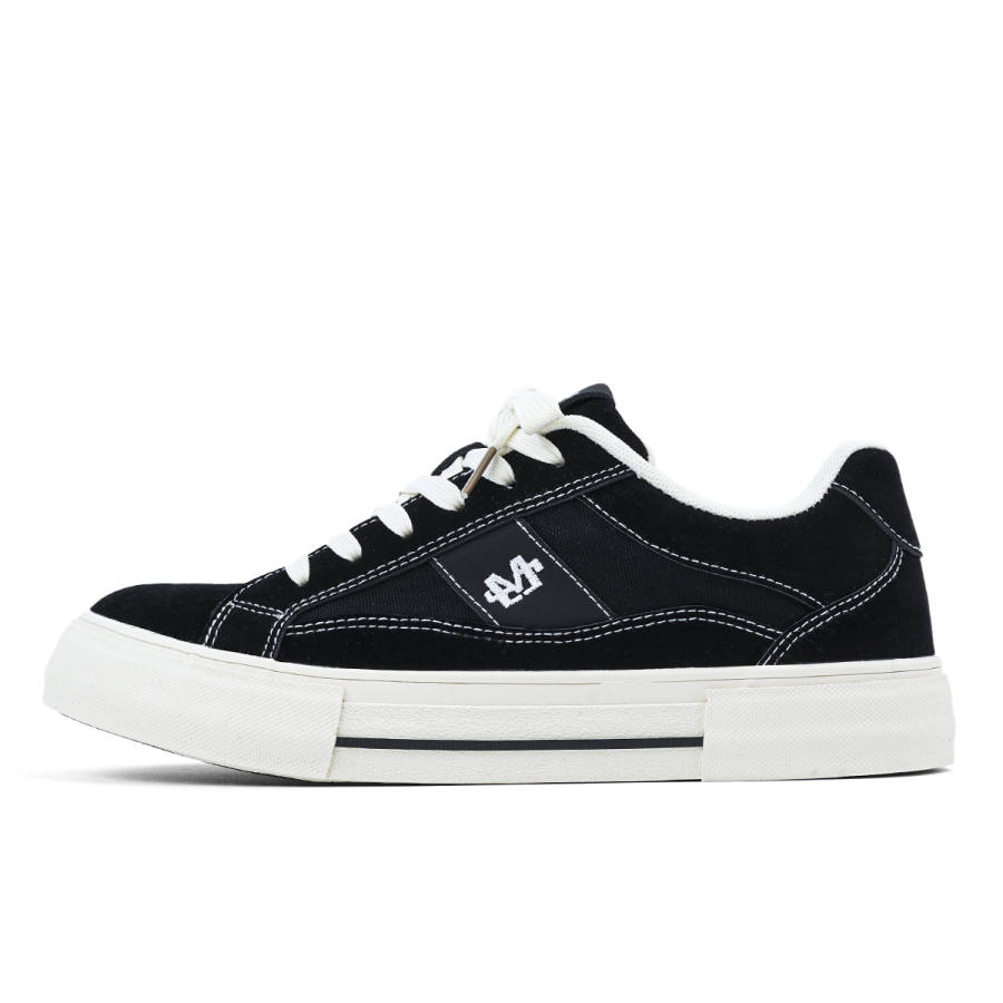 Mengsai Cushioning Abrasion Resistant Cushioning, Wear Resistant Low top Canvas Shoes Men's Black